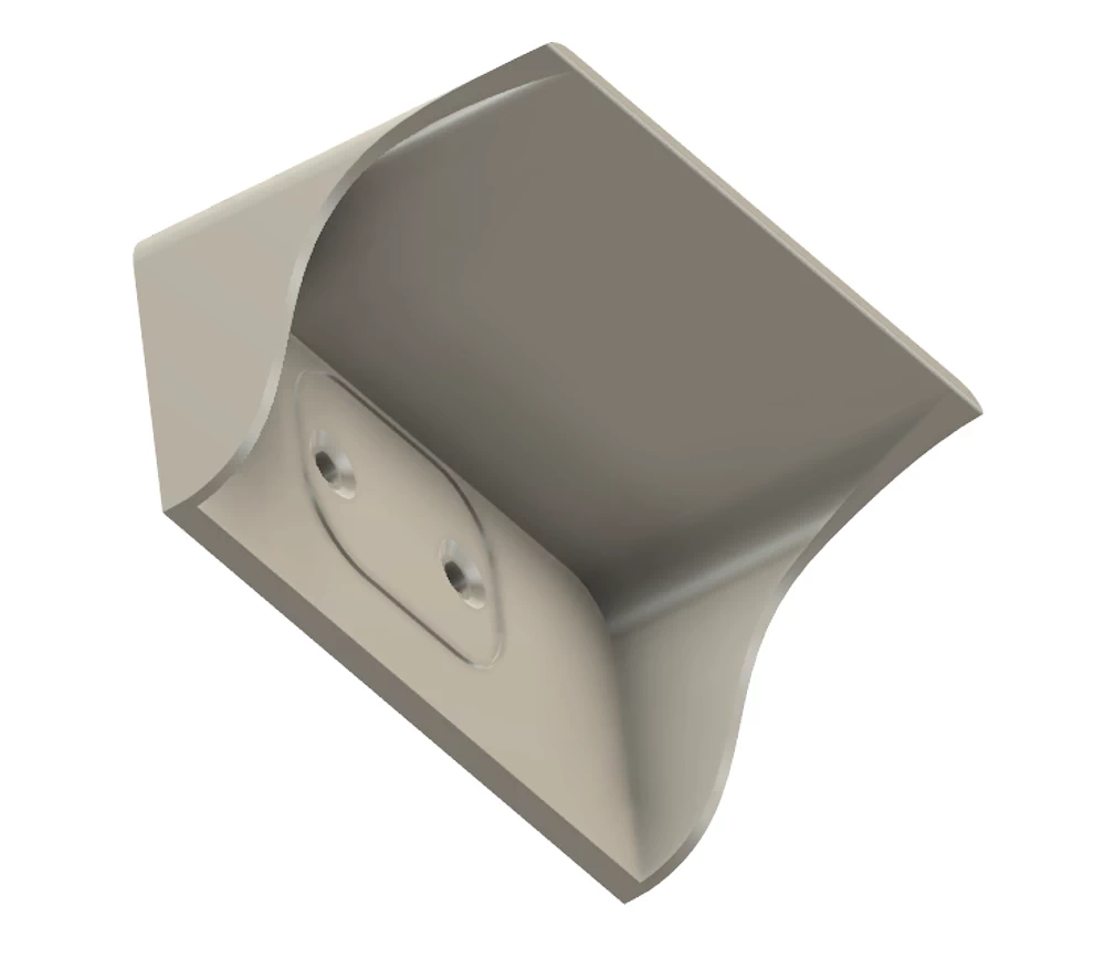 3D-Render des Schutzgehäuses fuer den Shelly BLU Motion